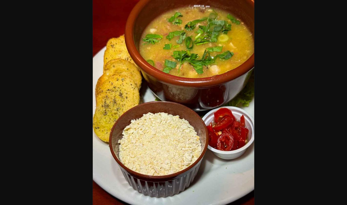 Caldo Mandioca c/ carne seca